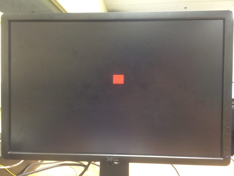 Centering the "pixel" on the display again.