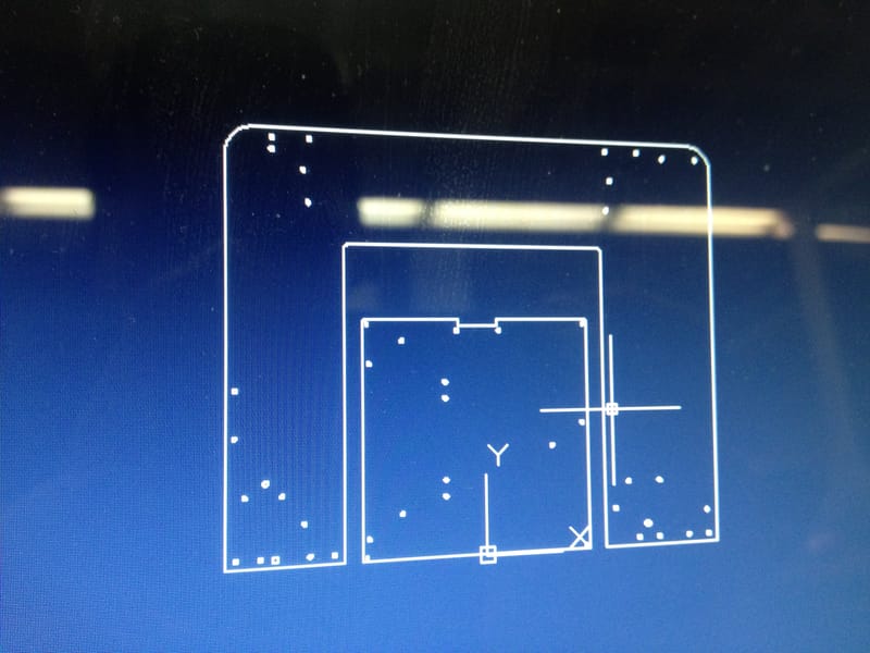Laser Cutting the Acrylic for High Resolution Frame