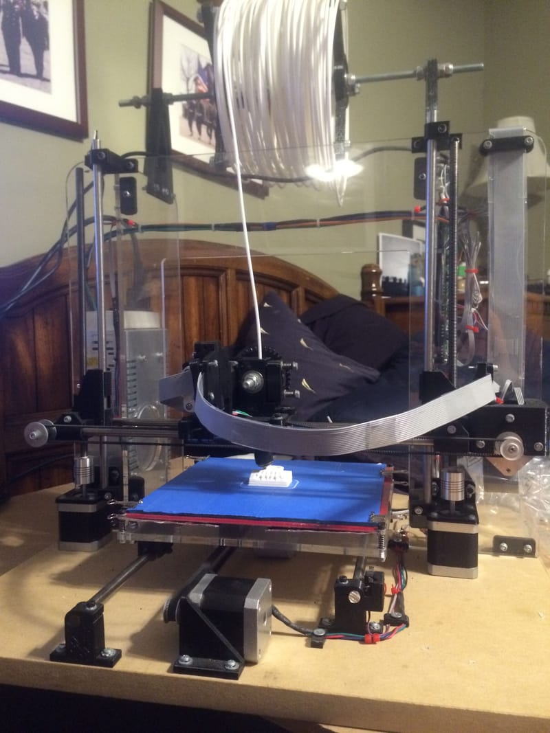 Action Shot! Printer is Printing the Owl