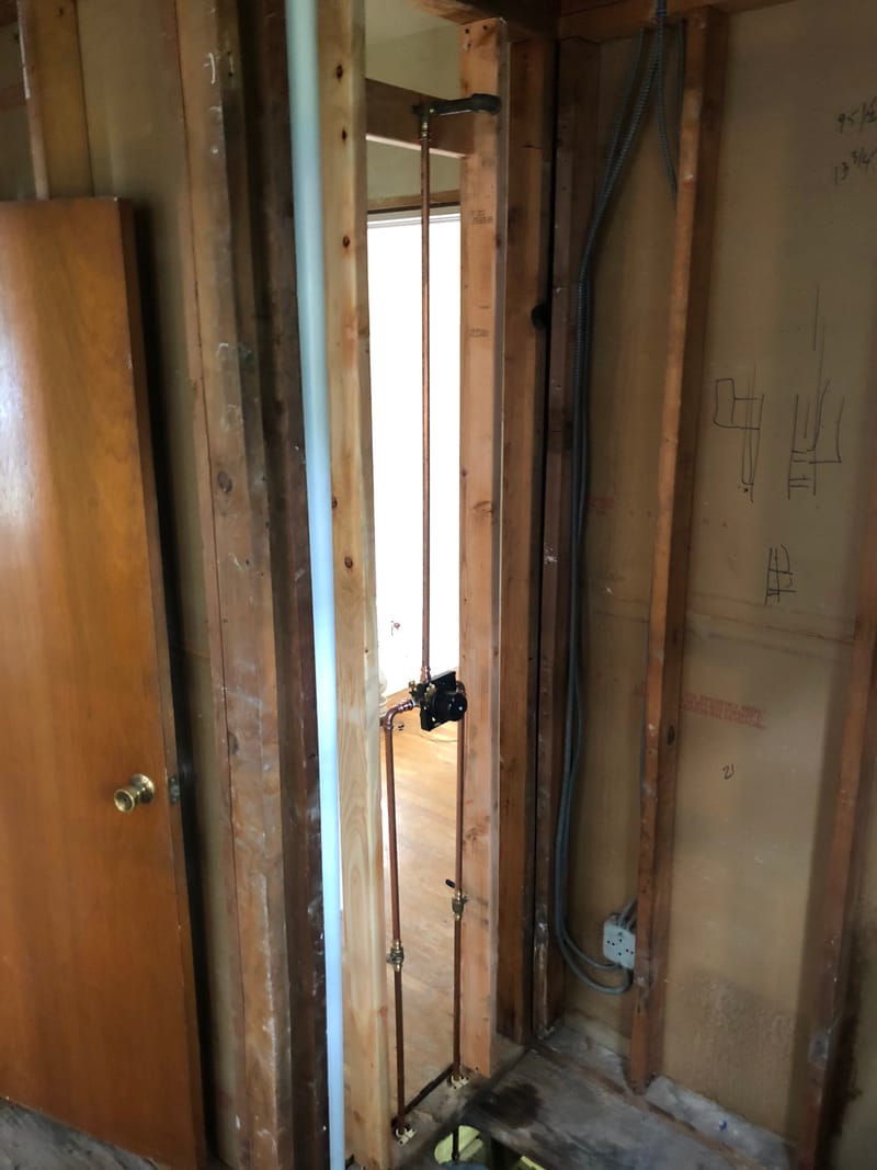 Completed Shower Body and Drain Assembly