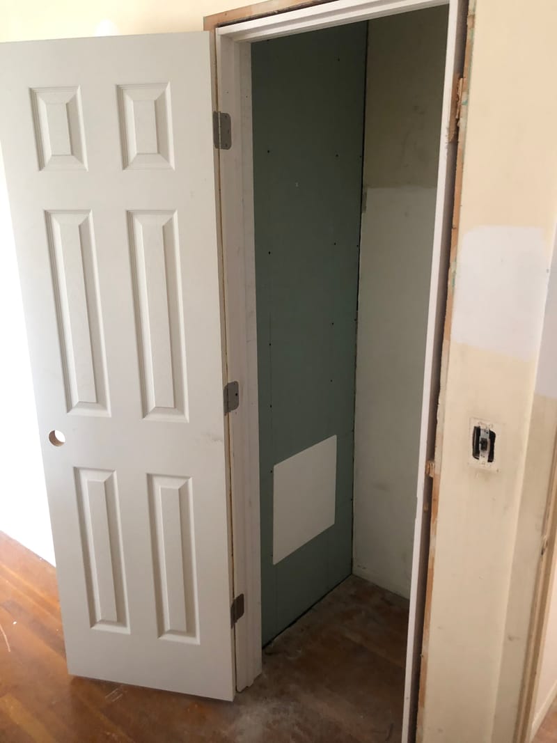 Spring-Loaded Access Panel in Place