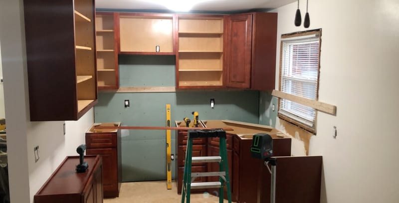 Ledger Board for Upper Cabinets