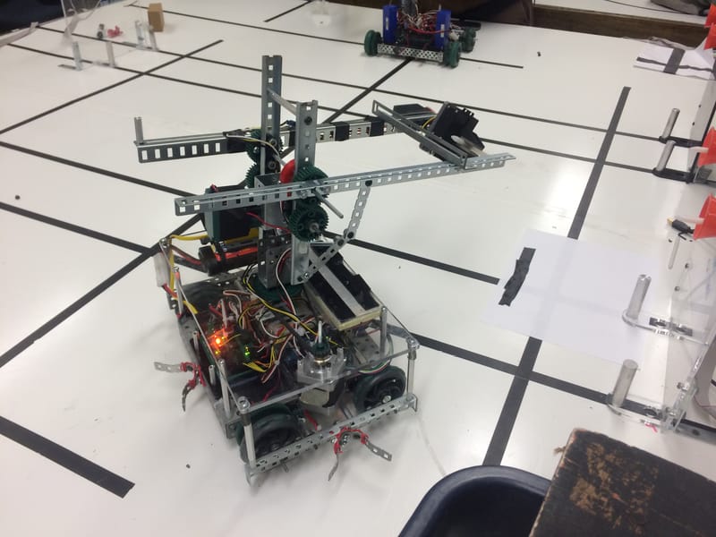 Robot Arm Parallel to Play Field