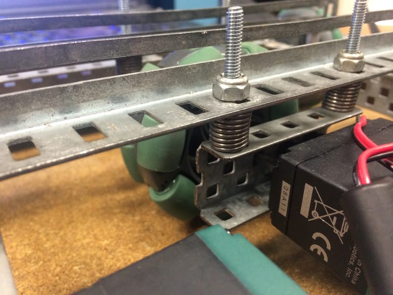 Suspension System for Center Wheel