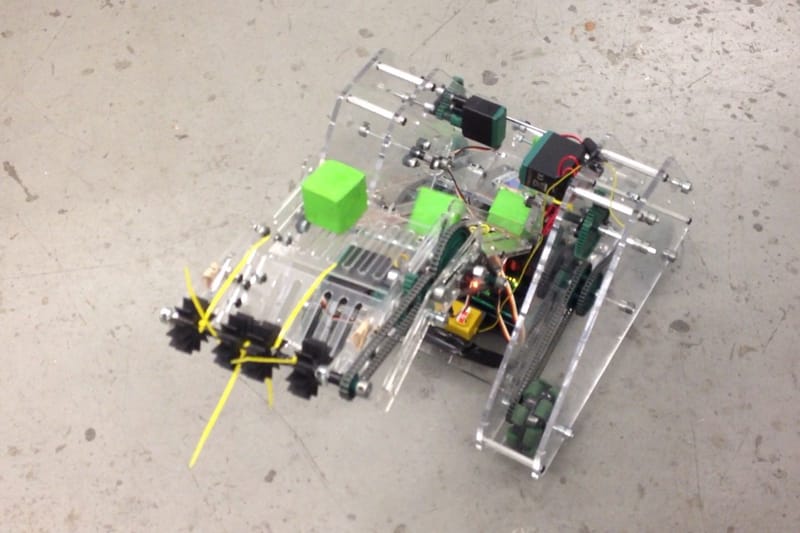 Collecting Blocks Down the Chute