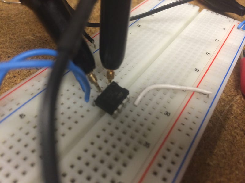 Testing an Op-Amp on an Oscilloscope