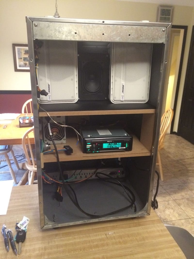 Waterproof Outdoor Speakers are wired into the Screw Terminal Block for Testing!