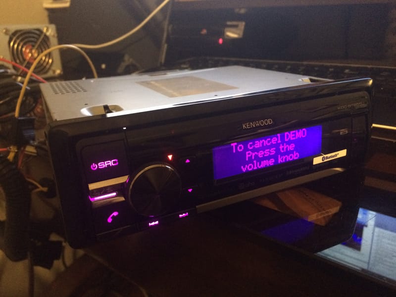 Successfully powering it on for the first time using a Desktop Power Supply.