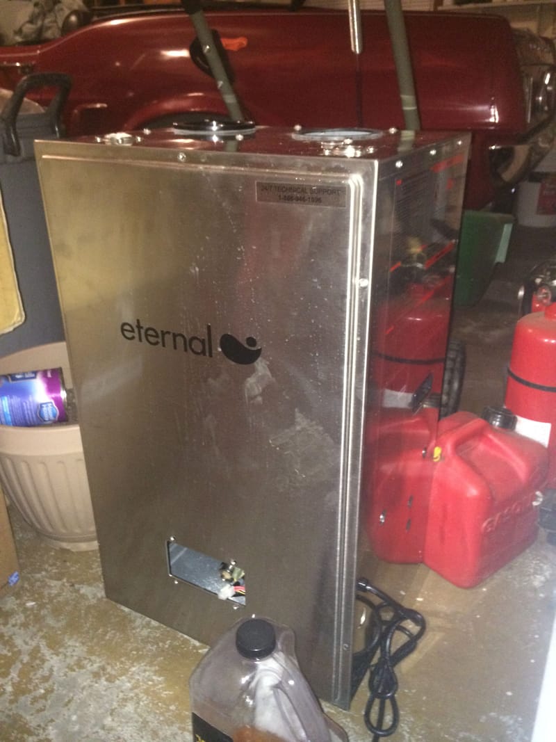 Here is the old unit that was previously destined for a garbage dump for recycling.