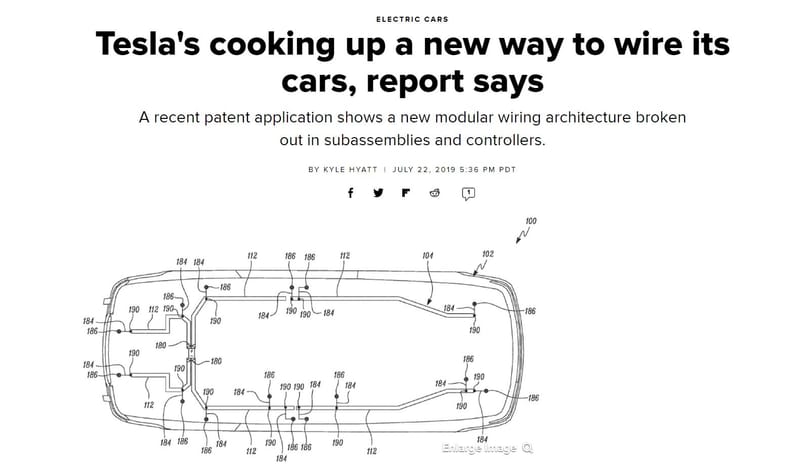 "Tesla's cooking up a new way to wire its cars, report says"