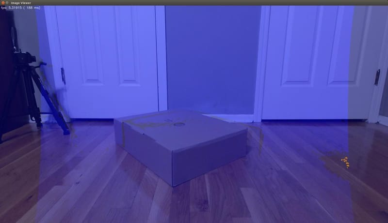 Figure 2: Pre-Calibration Photo — RGB and IR Sensor are Not Aligned