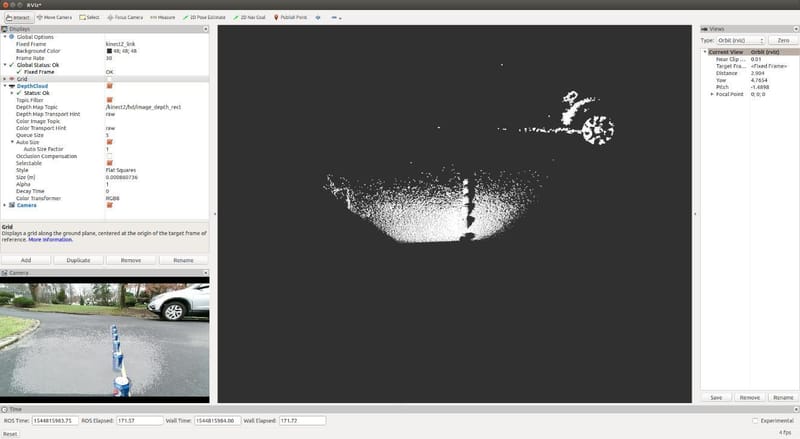 Figure 13: RViz Showing Cans via Point Cloud ROSTopic